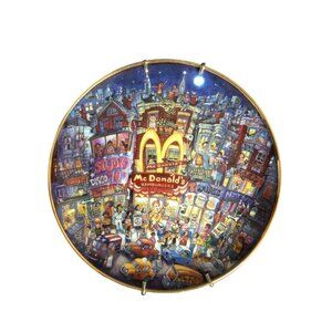 Franklin Mint Porcelain Plate McDonalds The Golden Apple Bill Bell numbered